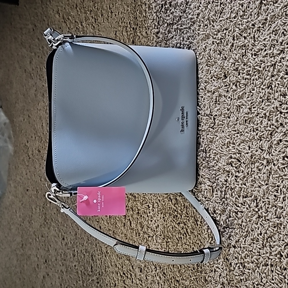 Kate Spade light blue bucket tote